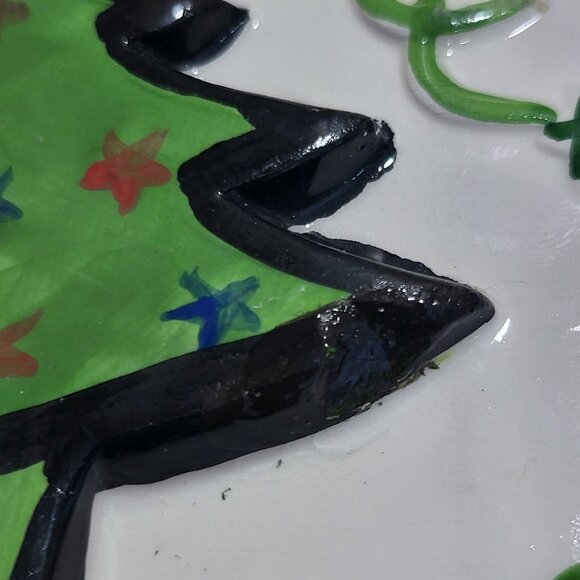 Ceramic Christmas Tree Snowman Gift Candy Bag Lot of 2 - Picture 11 of 12